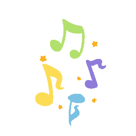 音乐音符符号彩色gif图素材
