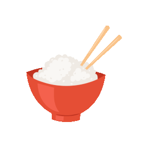 一碗Q弹可口的大米饭主食gif图素材图片