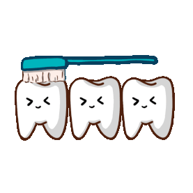 牙齿刷牙牙刷洗牙洁牙动图gif