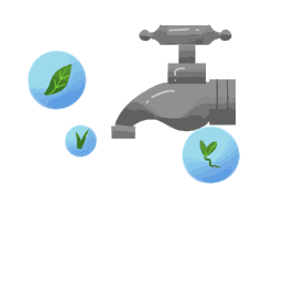 保护资源节约用水拧紧水龙头gif图素材