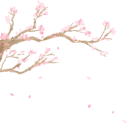 秋天桃花桃树落叶唯美秋季花瓣gif图素材