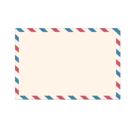 米白色信封明信片边框文本框gif图素材图片