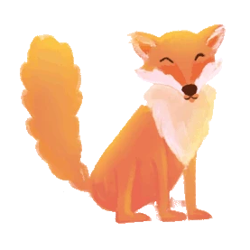 秋天狐狸动物gif图素材