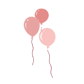 气球飘动卡通粉色gif图素材