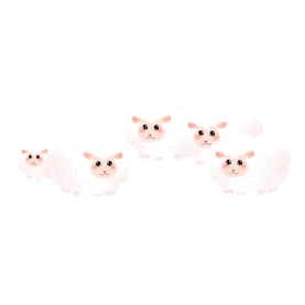 绵羊白色小羊可爱动物gif图素材