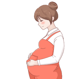 怀孕孕妇母亲大肚子gif图素材图片