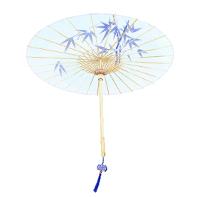 唯美古风桃花中国风油纸伞gif图素材