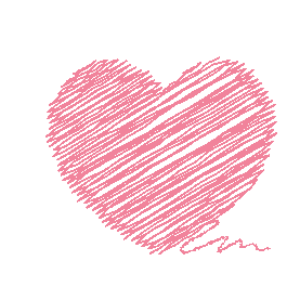 情人节手绘爱心装饰涂鸦粉色gif图素材520图片