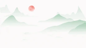 中国风古风清新水墨青山绿水山水视频背景gif图素材