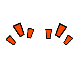 橙色表情装饰综艺重点突出符号gif图素材