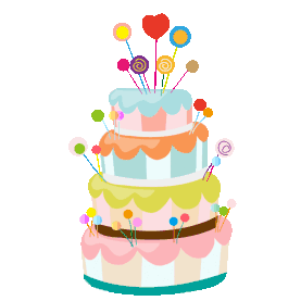 生日庆祝糖果蛋糕甜点gif图素材