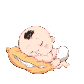 婴儿睡觉宝宝新生儿gif图素材