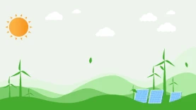 新能源发电视频背景卡通绿色gif图素材图片