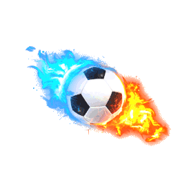 足球竞技火焰对决特效gif图素材