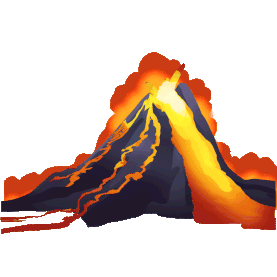 火山自然灾害自然景观岩浆gif图素材