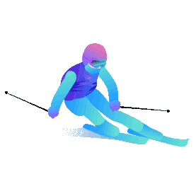 滑雪运动体育竞技gif图素材