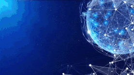 科技地球商务线条简约蓝色视频背景gif图素材