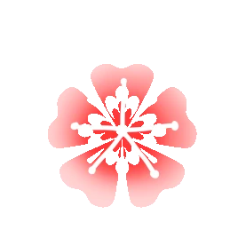 梅花花朵花瓣装饰粉色gif图素材