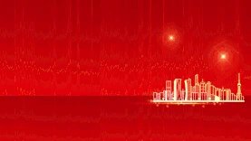 商务建筑大气红色视频背景gif图素材图片