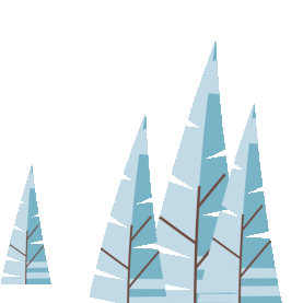 冬季冬天植物树树木蓝色gif图素材