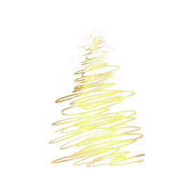 圣诞节圣诞平安夜线条闪光圣诞树金色gif图素材图片