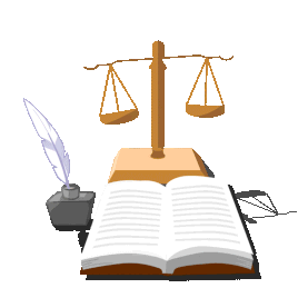 国家宪法日法律书籍天秤羽毛笔gif图素材