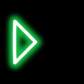 霓虹灯三角箭头指向发光绿色符号gif图素材图片