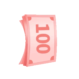 一叠100元钞票100元数钱微立体财富金钱金融gif图素材图片