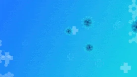 疫情防控抗击疫情扁平蓝色gif图片视频背景gif图素材