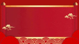 新年新春春节晚会喜宴喜庆红色边框视频背景gif图素材图片