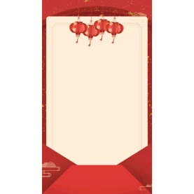 红色新年春节喜报信封贺卡竖版视频背景海报gif图素材图片