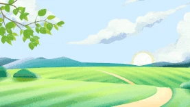 乡村田间风景绿色清新视频背景gif图素材图片