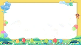 开学季开学学习园地气球小学幼儿园边框视频背景gif图素材