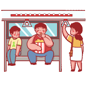 地铁轨道交通禁止地铁内饮食动图gif