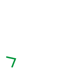 绿色手绘箭头方向指向符号图标