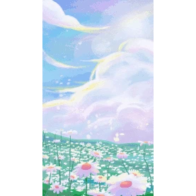 花海花朵花唯美治愈小雏菊竖版视频背景海报gif图素材图片