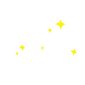 星星闪烁卡通黄色gif图素材图片