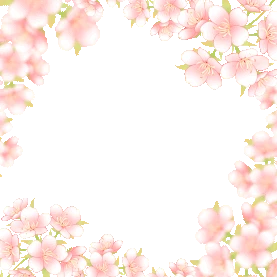 春天樱花桃花花朵鲜花清新边框装饰春季花粉色gif图素材