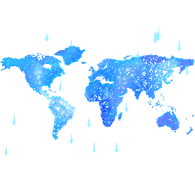 科技感世界地图云数据展示光效科技蓝色gif图素材图片