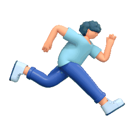 C4D立体3D男性人物奔跑跑步gif图素材