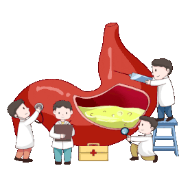 医疗胃部消化系统人体器官检查医生体检gif图素材