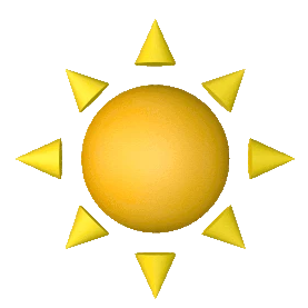 春夏黄色C4D立体3D太阳阳光炎热天