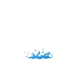液体蓝色海浪浪花水花卡通gif图素材