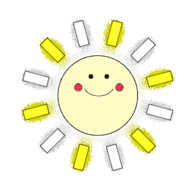 可爱微笑的太阳孟菲斯黄色gif图素材