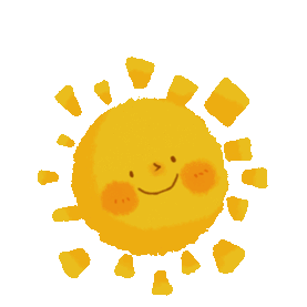 可爱拟人微笑的太阳卡通gif图素材图片