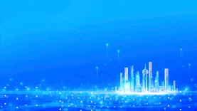 商务科技城市大气光效光线企业蓝色视频背景gif图素材