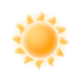 夏天弥散太阳卡通黄色gif图素材图片