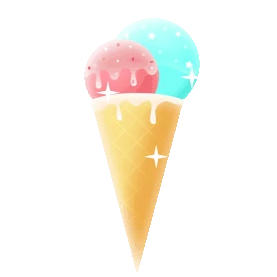 夏天冰淇淋甜筒清凉夏季夏日gif图素材
