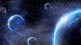 科幻大气蓝色星空宇宙星球背景宇宙gif图视频背景gif