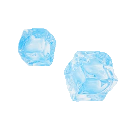 C4D立体3D蓝色冰块方块动图gif